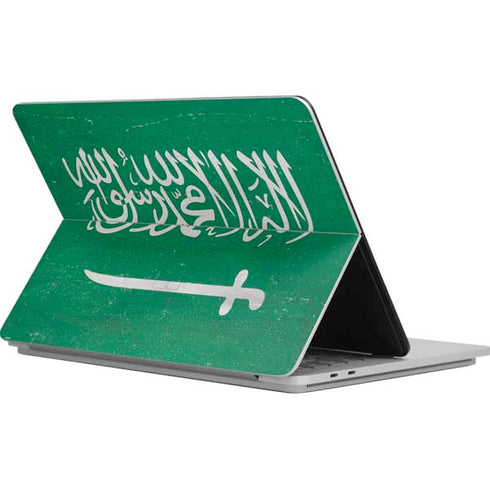 Saudi Arabia Flag Distressed Surface Laptop Studio Skin