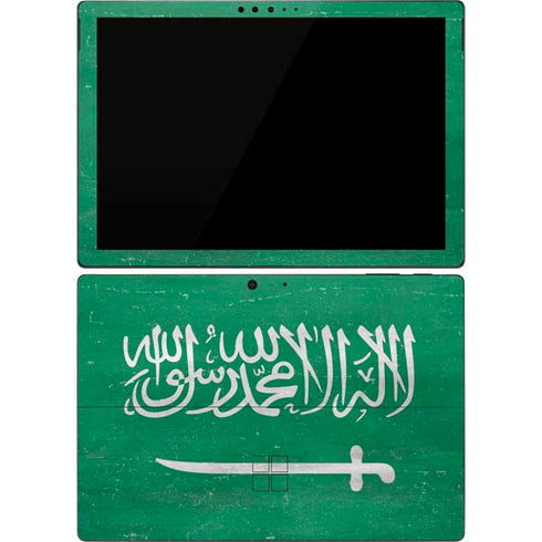 Saudi Arabia Flag Distressed Surface Pro 7 Skin