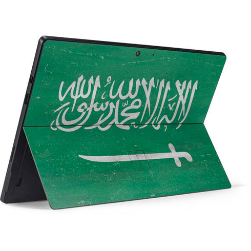 Saudi Arabia Flag Distressed Surface Pro 7 Skin