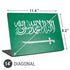 Saudi Arabia Flag Distressed Universal Laptop 14in (11.4 x 8.2in) Skin