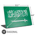 Saudi Arabia Flag Distressed Universal Laptop 15in (12.2 x 8.8in) Skin