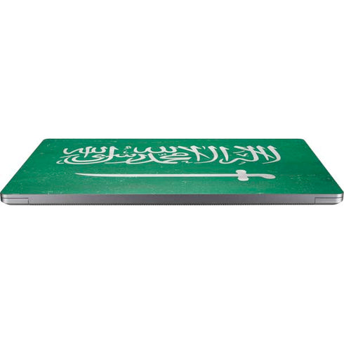 Saudi Arabia Flag Distressed Universal Laptop 16.6in (13.4 x 9.7in) Skin