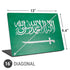 Saudi Arabia Flag Distressed Universal Laptop 16in (13 x 9.4in) Skin