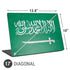 Saudi Arabia Flag Distressed Universal Laptop 17in (13.8 x 10in) Skin