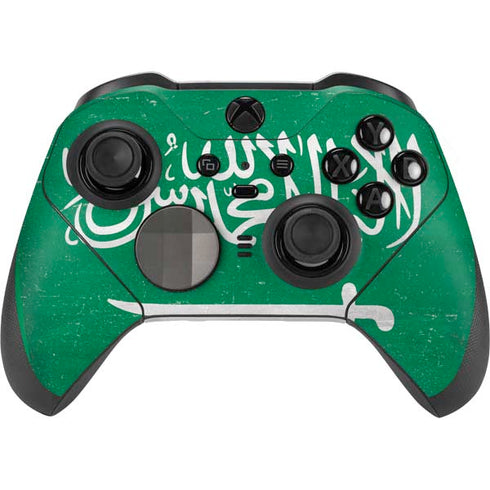 Saudi Arabia Flag Distressed Xbox Elite Wireless Controller Series 2 Skin