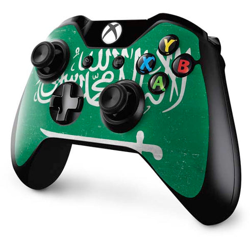 Saudi Arabia Flag Distressed Xbox One Controller Skin