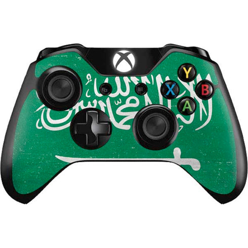 Saudi Arabia Flag Distressed Xbox One Controller Skin