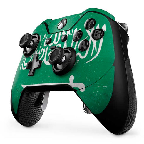 Saudi Arabia Flag Distressed Xbox One Elite Controller Skin