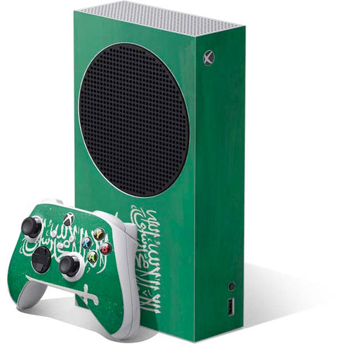 Saudi Arabia Flag Distressed Xbox Series S Bundle Skin