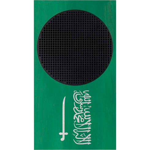 Saudi Arabia Flag Distressed Xbox Series S Bundle Skin