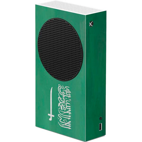 Saudi Arabia Flag Distressed Xbox Series S Console Skin