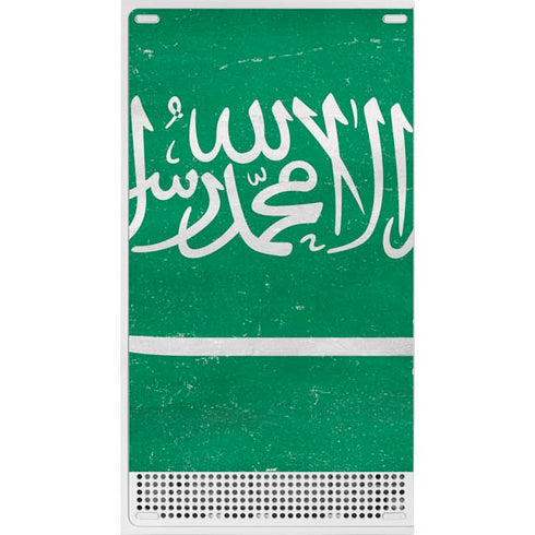 Saudi Arabia Flag Distressed Xbox Series S Console Skin