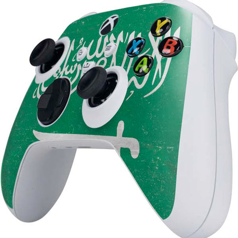 Saudi Arabia Flag Distressed Xbox Series S Controller Skin