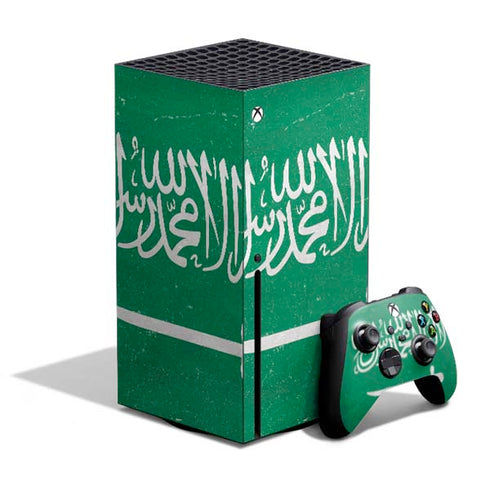 Saudi Arabia Flag Distressed Xbox Series X Bundle Skin