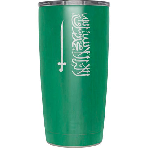 Saudi Arabia Flag Distressed Yeti 20oz Tumbler Skin