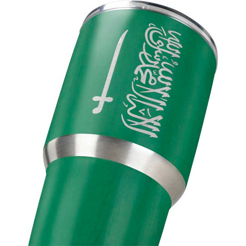 Saudi Arabia Flag Distressed Yeti 30oz Rambler Tumbler Skin