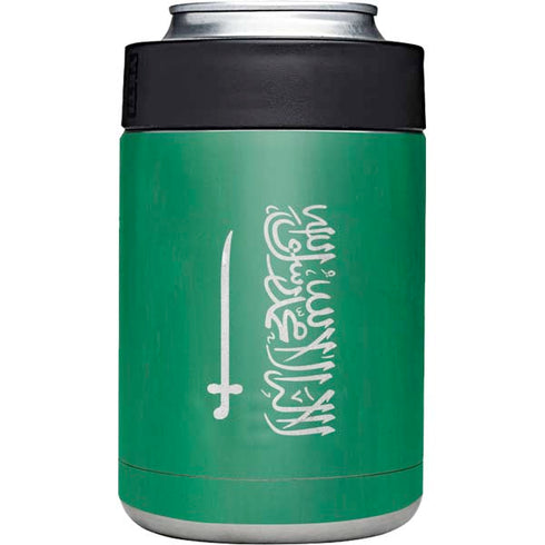 Saudi Arabia Flag Distressed Yeti Colster Can Insulator Skin