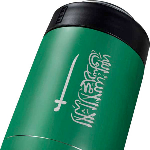 Saudi Arabia Flag Distressed Yeti Colster Can Insulator Skin