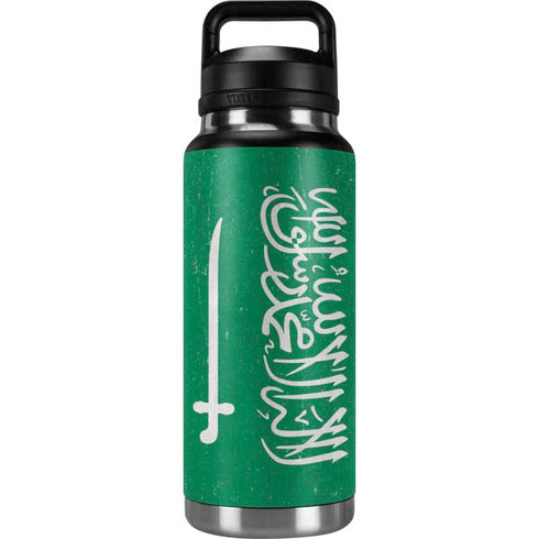 Saudi Arabia Flag Distressed YETI Rambler 36oz Bottle Skin