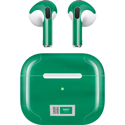 Saudi Arabia Soccer Flag Apple AirPods (3rd Gen 2021) Skin