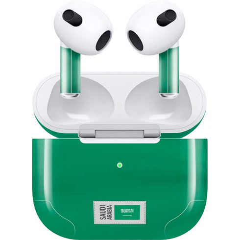 Saudi Arabia Soccer Flag Apple AirPods (3rd Gen 2021) Skin