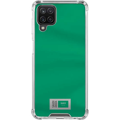 Saudi Arabia Soccer Flag Galaxy A12 Clear Case