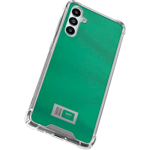 Saudi Arabia Soccer Flag Galaxy A14 5G Clear Case