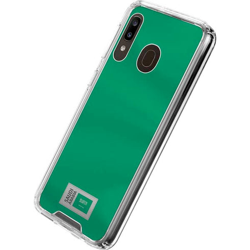 Saudi Arabia Soccer Flag Galaxy A30 Clear Case