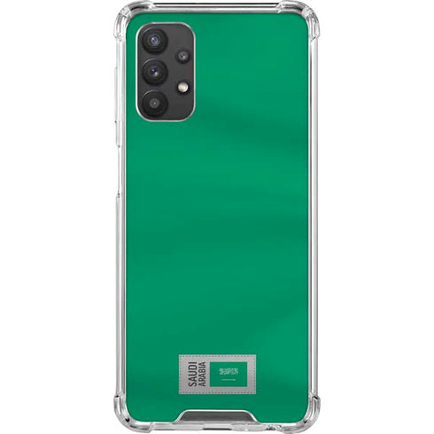 Saudi Arabia Soccer Flag Galaxy A32 5G Clear Case