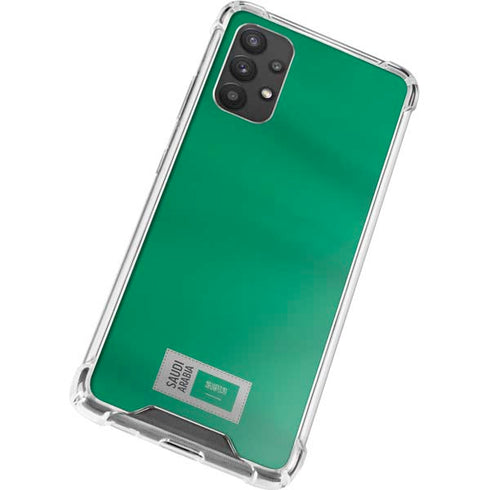 Saudi Arabia Soccer Flag Galaxy A32 5G Clear Case