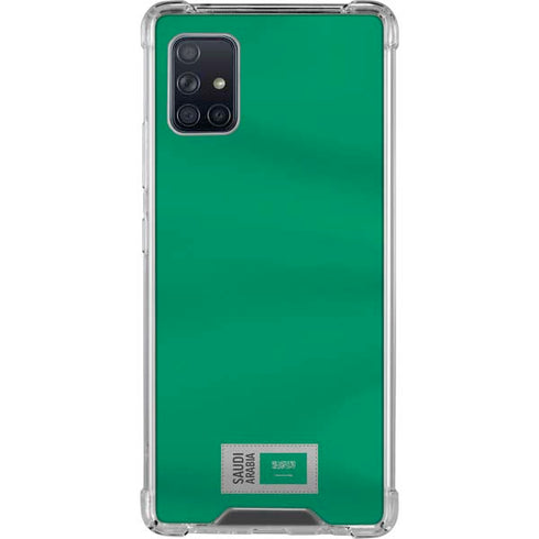 Saudi Arabia Soccer Flag Galaxy A51 5G Clear Case