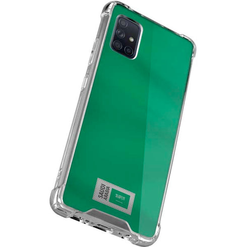 Saudi Arabia Soccer Flag Galaxy A51 5G Clear Case