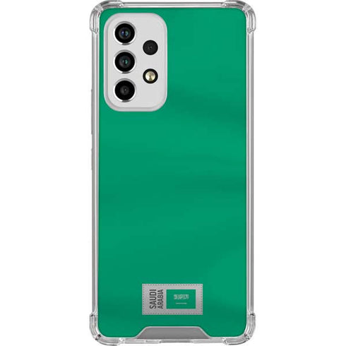 Saudi Arabia Soccer Flag Galaxy A53 5G Clear Case