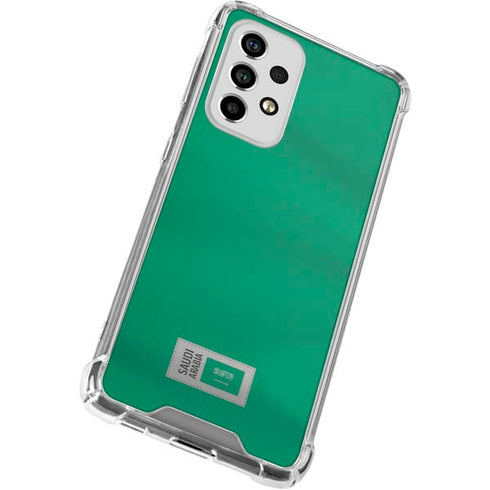 Saudi Arabia Soccer Flag Galaxy A53 5G Clear Case