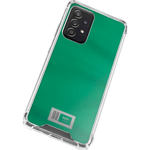 Saudi Arabia Soccer Flag Galaxy A72 5G Clear Case