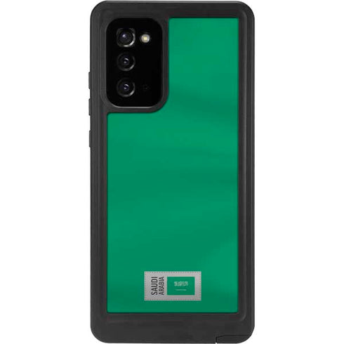 Saudi Arabia Soccer Flag Galaxy Note20 5G Waterproof Case