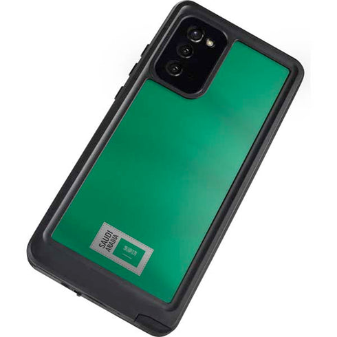 Saudi Arabia Soccer Flag Galaxy Note20 5G Waterproof Case