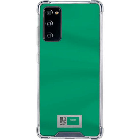 Saudi Arabia Soccer Flag Galaxy S20 FE Clear Case