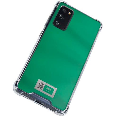 Saudi Arabia Soccer Flag Galaxy S20 FE Clear Case