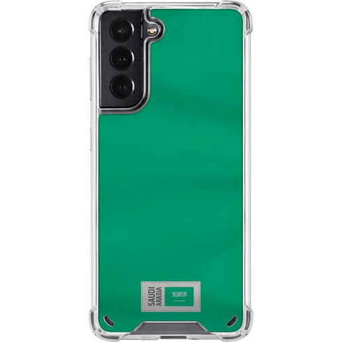 Saudi Arabia Soccer Flag Galaxy S21 5G Clear Case