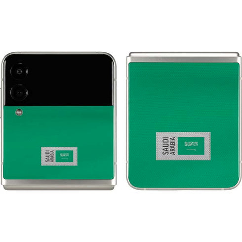 Saudi Arabia Soccer Flag Galaxy Z Flip3 5G Skin
