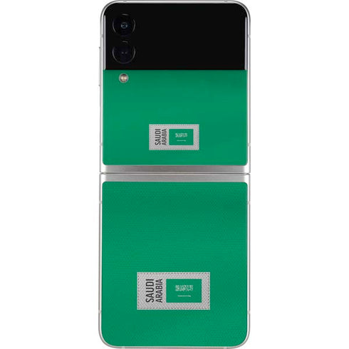 Saudi Arabia Soccer Flag Galaxy Z Flip3 5G Skin