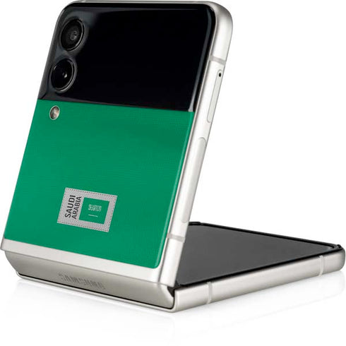 Saudi Arabia Soccer Flag Galaxy Z Flip4 5G Skin