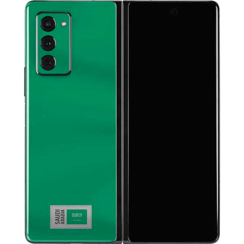 Saudi Arabia Soccer Flag Galaxy Z Fold2 5G Skin