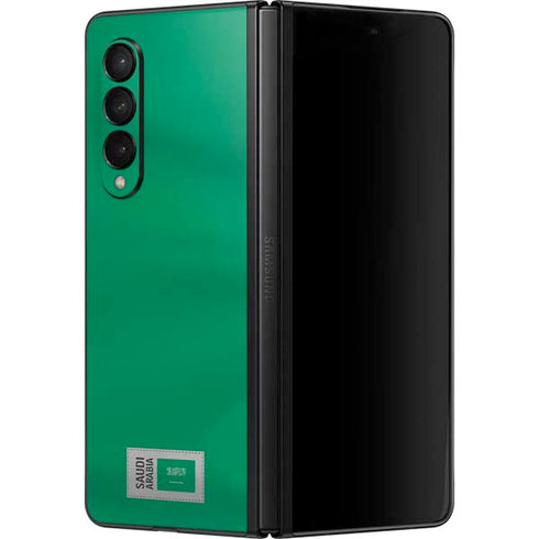 Saudi Arabia Soccer Flag Galaxy Z Fold3 5G Skin