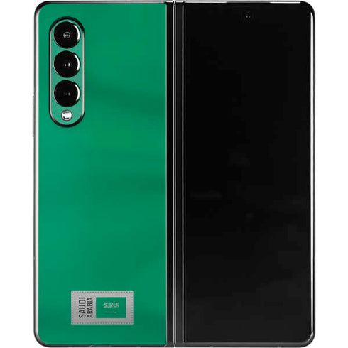 Saudi Arabia Soccer Flag Galaxy Z Fold3 5G Skin