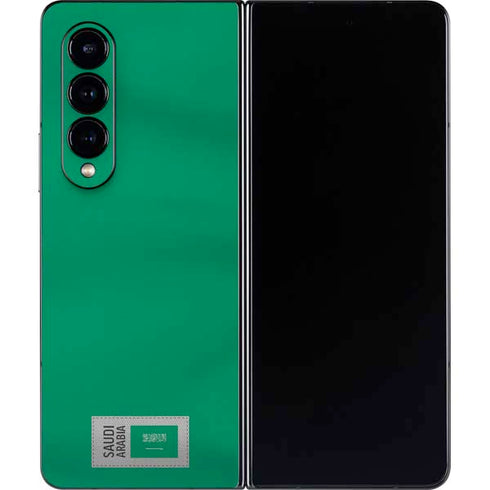 Saudi Arabia Soccer Flag Galaxy Z Fold4 5G Skin