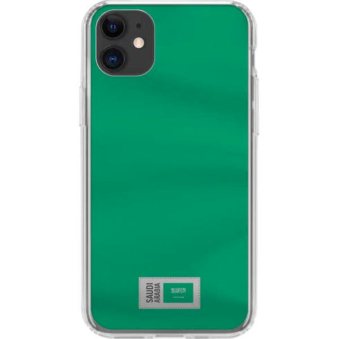 Saudi Arabia Soccer Flag iPhone 11 Clear Case