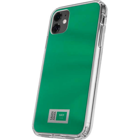 Saudi Arabia Soccer Flag iPhone 11 Clear Case