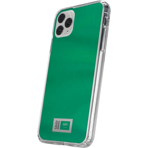 Saudi Arabia Soccer Flag iPhone 11 Pro Clear Case